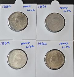 Türkiye Cumhuriyeti 1000 Lira 1990-91-92-93-94-95-1996 Küçük Tarih  Yıları  8353