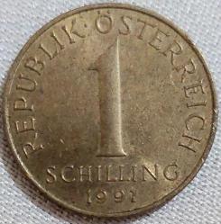 AVUSTURYA 1 Schilling, 1991 ÇÇT