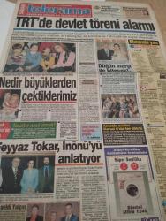 SABAH MELODİ GAZETESİ VE SABAH TELERAMA GAZETESİ KADINLARA ÖZEL - 21 Nisan 1993 -Karikatürler-Walt Disney/Boncuk-Mort Walker-Dick Browne/Bizim Aile-Tom Armstrong/Marvin-Graham Allen-John Dodd/Kral Kedi-Süleyman Turan/Dön Artık-Astroloji-Bülent Kısa-Klinik-Meltem Pusat-Telerama Programı-Sabah Filmleri-Öğlen Filmleri-Akşam Filmleri-Erdoğan Sevgin-Avrupa şampiyonlar ligi-özal belgeseli-turgut özal-semra özalp-mesut yılmaz-başbakan demirel-dış politika-trt'de devlet töreni alarmı-bir kadın Bir erkek-düğün marşı-perran tutma-ahmet gülhan-leyla tekül-efe tuzcu-barış manço-nedir büyüklerden çektiklerimiz-taraftar nasıl olmalı-açık öğretim-amatör sesler-elveda sevgilim- müşerref Akay-Ahmet sahabi-Feyyaz tokar-ali öztürk-fulya ergüneş-yalçın dümer-hazım körmükçü-murat bardakçı-sibel şahin-ninja kaplumbağalar-başka bir dünya-süper turnike-haberler-gizemli kadın-hava durumu-anayasa değişikliği-vakıf medeniyetleri-saçlar böyle daha güzel-türkan şoray-telefon sapıklarına dikkat-cilalı ibo-feridun