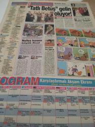 SABAH MELODİ GAZETESİ VE SABAH TELERAMA GAZETESİ KADINLARA ÖZEL - 10 Nisan 1993 -Karikatürler-Walt Disney/Boncuk-Mort Walker-Dick Browne/Bizim Aile-Tom Armstrong/Marvin-Graham Allen-John Dodd/Kral Kedi-Süleyman Turan/Dön Artık-Astroloji-Bülent Kısa-Klinik-Meltem Pusat-Telerama Programı-Sabah Filmleri-Öğlen Filmleri-Akşam Filmleri-Erdoğan Sevgin-Nasrettin hoca şans dağıtacak-zeki alasya-metin akpınar-milli piyango-zamanda yolculuk-hoca ile gariban köylü-nükhet duruşow başlıyor-orhan sultan-sibel can-canan yaka-gülbahar merdivan-ayşen gruda-çekirge ahmet-kibariye coşturacak-cumhur atalay-mert özmen-meral mansuroğlu-kamuran akkor-hakkı bulut-ferhat güzel-mahsun kırmızıgül-erhan güleryüz-şebnem özsaran-grup vitamin-suavi-Ümit efekan-kadın bir defa sever-ahu tuğba-Bir babanın dramı-iki başlı dev-cüneyt arkın-yeşil bereliler-elma hırsızları-cumartesi kahkahası-migroskop-yeşil mercimek-dardanel-paksoy ayçiçek yağı-erkekler sık kadınlar şık yalan söyler-tatlı betüş gelin oluyor-gecenin rengi