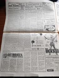 Cumhuriyet Gazetesi - 15 Ekim 1959 - İhracatı Artırma Yolunda Tedbirler - Türkiye'de Kurulacak Füze Ramplarına Dair Anlaşma - Amerikan Koleji İle Bakanlık Arasında İhtilaf - Kasım Gülek Bundan Sonra Aynı Gayretle Çalışacağım Diyor - Necip Fazıl Kısakürek Aleyhine Açılan Dava -  Adnan Menderes Dün Wall Street'te Temaslar Yaptı - Kıbrıs'ta Türk Belediyeleri Aleyhinde Açılan Kampanya - Ortadirek Yazan Yaşar Kemal Yazı Dizisi - Sovyet Rusya'da Mahkum Kadın Kampları Stalin'in Ölümünden Evvel Ve Sonra Yazı Dizisi - Cumhuriyet Bayramı Programı Hazırlandı - Koruyucu Melekler Çizgi Roman - Bay Oscar Karikatür -  Profesör Nimbüs'ün Maceraları Çizgi Roman - 1959 1960 Yunus Nadi Armağanı Dil Davamız Çağrı Yazan Ünal Sakman - Alaca Çorap Yazan Nihal Karamağaralı Yazı Dizisi - Hamlet'le Geri Gelen Tiyatro Kokusu Yazan Lütfi Ay - Amerika Dev Roket Hazırlıyor - Arçelik Fabrikası - 3. Akdeniz Oyunları - Futbolda Lübnan'ı Yendik - Galatasaray 0 Levski 0 - Lefter Küçükandonyadis'e 21 Gün Ceza