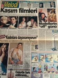SABAH MELODİ GAZETESİ KADINLARA ÖZEL GAZETESİ - 4 Kasım 1993 -Karikatürler-Walt Disney/Boncuk-Mort Walker-Dick Browne/Bizim Aile-Tom Armstrong/Marvin-Graham Allen-John Dodd/Kral Kedi-Süleyman Turan/Dön Artık-Astroloji-Bülent Kısa-Klinik-Meltem Pusat-Pemra Gözübüyük-Barbara Bort-Max Factor-94 te nostaljik saçlar-güzellik rehberi-Jurassıc Park-Lady diana-Mademeine Stowe-Sean Connery-Don Johnson-Tom Cruise