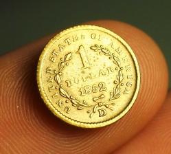 ABD 1852 / 1 DOLAR ''D'' ALTIN - BİREBİR İMİTASYONU