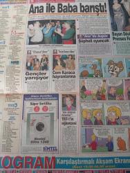 SABAH MELODİ GAZETESİ VE SABAH TELERAMA GAZETESİ KADINLARA ÖZEL GAZETESİ - 17 Nisan 1993-Karikatürler-Walt Disney/Boncuk-Mort Walker-Dick Browne/Bizim Aile-Tom Armstrong/Marvin-Graham Allen-John Dodd/Kral Kedi-Süleyman Turan/Dön Artık-Astroloji-Bülent Kısa-Klinik-Meltem Pusat-Telerama Programı-Sabah Filmleri-Öğlen Filmleri- akşam filmleri- Barış manço-bülent ersoy-aşkın Nur Yengi- seyyal Taner- alize Kaya- Sibel Mutlu- gözde Öz koca- ertürk Ergenekon- emin divrik-çiğdem Tunç- ali öztürk-volkan severcan- gülben ergen-erdoğan sevgin- gülbahar merdivan kısa çizgisi Belcan kısa çizgisi belge ökçe-aslıhan öncü-pınar eli çek- semra Sökmen- İlyas Salman- yasemin Öymen- Nükhet duru-fikret hakan-faruk peker-ilyas salman-özlem Onursal- aram Gül yüz-sadece alışık-neriman Köksal- behçet nacar-neriman Köksal- full 2 saner-sadri alışık-çolpan ilhan-süreyya Duru- cüneyt arkın-sezer Güvenirgil- Süleyman turan-bülent kısa-meltem Pusat-