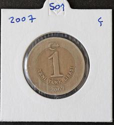 Türkiye Cumhuriyet  2007 Yılı 1 Yeni Türk Lirası  8372