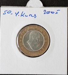Türkiye Cumhuriyet  2005 Yılı 50 Yeni Türk Lira Kuruş    8382
