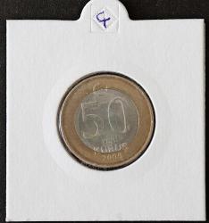 Türkiye Cumhuriyet  2005 Yılı 50 Yeni Türk Lira Kuruş    8382