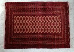 EL DOKUMA ANTİKA TÜRKMEN BUHARA HALI 180 CM X 130 CM ÖLÇÜLERİNDE