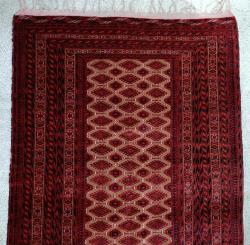 EL DOKUMA ANTİKA TÜRKMEN BUHARA HALI 180 CM X 130 CM ÖLÇÜLERİNDE