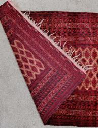 EL DOKUMA ANTİKA TÜRKMEN BUHARA HALI 180 CM X 130 CM ÖLÇÜLERİNDE