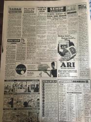YENİ SABAH GAZETESİ 19 HAZİRAN 1961 YIL :24 SAYI :7996--Ankara da seller 40 evi yıktı ,3 kişi öldü: Apartmanların alt katlarını ve ana caddeleri sular bastı  --Kamyon kazasında 2 er öldü yaralandı ---CHP Şişli kongresinde bir delege yaralandı ---Bir otobüs devrildi can kaybı yok --Bölükbaşı  Hakiki Atatürkçü biziz diyor ---Çimento Fiyatlarında İndirme Yapılacak --Gelinle damat ,geceyi karakolda geçirdiler --Aktör Jeff Chandler öldü ---Rey avcılığı kalkar mı ? :Siyavuşgil --İstimlak borçları  yıl sonuna kadar kadar ödenecek --Radyo Programları --Polis in yaraladığı hırsızın durumu ağır ---Fabiola nın kardeşi film çeviriyor --Rusya ya yenildik :1-0--Seyirciler Rus Milli takımın protesto ettiler --Tulga Kupası ortada kaldı :Galatasaray :1 İ.Spor :1---Yüksek atlamada yeni dünya rekoru :2 m.23---Galatasaray kampa girdi --Adana Ticaret Odasını Yandı --Y.Tahsil gençliği yeni Anayasaya  evet diyecek --Elektrik telefon hatları kesildi --Tokyo da nümayişler --