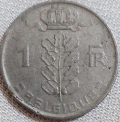 BELÇİKA 1 Frank 'BELGIQUE', 1951 ÇÇT