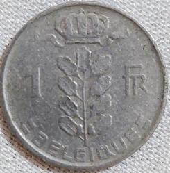 BELÇİKA 1 Frank 'BELGIQUE', 1951 ÇÇT
