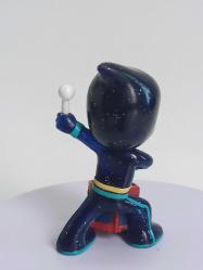 PJ Masks Mavi Yıldız Tozu Ninjalino, Davul Çalan Gece Ninjası Simli Pijamaskeliler Figür