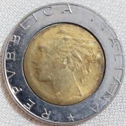 İTALYA 500 Lire, 1991 ÇÇT+