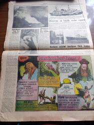 Cumhuriyet Gazetesi - 20 Temmuz 1952 - Yedi Dakika Yazan Doğan Nadi - Ali Ulvi Karikatür - Mesleğe Yöneltme Servisinde Bir Arkadaşımızın Zekasını Ölçtüler - İnsanlar İçin Artık Dünyada Keşfedilecek Birşey Kalmadı Mı - Haftanın Şakaları Yazan Burhan Felek - Boş Vaktinizi Hoş Geçirmek İçin - Kaz Güzeli Kathleen Hughes Ve Kır Güzeli Lori Nelson Fotoğraf - Janet Leigh'in Habersiz Alınan Bir Resmi - Altın Tavşan Mükâfatını Joyce Holden Kazandı Fotoğraf - Bir Film Niçin Beğenilir - Kadın Ev Moda - Paris'in Gündoğdu Modeli - Karakola Gelen Ölü Ve Bir Deli Yazan Feyyaz Tokar - Hikaye Sierra Geçidi Yazan Evelyn Anthony - Stradivarius Kemanlarının Sırrı Nerede - Boş Vaktinizi Hoş Geçirmek İçin - Amerika'nın Yeni Ses Kraliçesi Dolores Gray - Dünyanın En Büyük Araba Vapuru - İlaçların Tesirini İnceleyen Türk Kadını Halide Lalehan Dikengil - İster İnan İster İnanma Çizen Ripley - 2500 Kitabı Ezbere Bilen Haham Eliya -  2 Kiloluk Limon Çevresi 70 Cm - 40 Gün Gömülü Kalan Adam