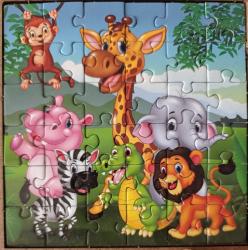 6 Paket Mini Karton Puzzle Yapboz Solo Test Oyun