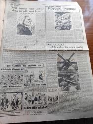 Cumhuriyet Gazetesi - 17 Ağustos 1952 - Yedi Dakika Yazan Doğan Nadi - Ali Ulvi Karikatür - Bu Yıl Bütün Dünyada Niçin Sinek Yok - Bir Batı Akdeniz Yolculuğu İntibaları - Avrupa Kadını Ne Düşünüyor Yazan Feyyaz Tokar - Haftanın Şakaları Yazan Burhan Felek - Tatlı Söz Güler Yüz Köşesi - Oteldeki Güzel Kız Acaba Janet Leigh Mi Fotoğraf - Venedik Kuşu Eva Bartok - Cumhuriyet Hollywood'da Yazan Haluk Durukal - Bir Fransız Yıldızı Martha Mereadier Fotoğraf - Kadın Ve Moda Köşesi - Büyük Bestekar Franz Liszt'in Altmış İki Yıllık Sanat Hayatı Yazan Doktor Samih Nafiz Tansu - Küçük Hikaye Köydeki İnsanlar Yazan Cevad Tevfik Enson - Tepkili Uçaklardan Sonra Eski Tip Uçaklar Maziye Karışmak Üzere - Kadın Vücudunun İdeal Ölçüleri Nelerdir - Gelin Şimdi De Merihe Gidelim - İster İnan İster İnanma Çizen Ripley - Texas Devletinin İlk Başkanı David G. Burget Amerika'nın İstiklali İçin İlk Kurşunu Atan Adamdır - Sepette Gezmeye Mecbur Kraliçe - Amerika'da Bloxi  Şehri Üzerinde Şimdiye Kadar 8 Bayrak