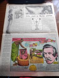 Cumhuriyet Gazetesi - 17 Ağustos 1952 - Yedi Dakika Yazan Doğan Nadi - Ali Ulvi Karikatür - Bu Yıl Bütün Dünyada Niçin Sinek Yok - Bir Batı Akdeniz Yolculuğu İntibaları - Avrupa Kadını Ne Düşünüyor Yazan Feyyaz Tokar - Haftanın Şakaları Yazan Burhan Felek - Tatlı Söz Güler Yüz Köşesi - Oteldeki Güzel Kız Acaba Janet Leigh Mi Fotoğraf - Venedik Kuşu Eva Bartok - Cumhuriyet Hollywood'da Yazan Haluk Durukal - Bir Fransız Yıldızı Martha Mereadier Fotoğraf - Kadın Ve Moda Köşesi - Büyük Bestekar Franz Liszt'in Altmış İki Yıllık Sanat Hayatı Yazan Doktor Samih Nafiz Tansu - Küçük Hikaye Köydeki İnsanlar Yazan Cevad Tevfik Enson - Tepkili Uçaklardan Sonra Eski Tip Uçaklar Maziye Karışmak Üzere - Kadın Vücudunun İdeal Ölçüleri Nelerdir - Gelin Şimdi De Merihe Gidelim - İster İnan İster İnanma Çizen Ripley - Texas Devletinin İlk Başkanı David G. Burget Amerika'nın İstiklali İçin İlk Kurşunu Atan Adamdır - Sepette Gezmeye Mecbur Kraliçe - Amerika'da Bloxi  Şehri Üzerinde Şimdiye Kadar 8 Bayrak