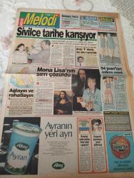 SABAH MELODİ GAZETESİ KADINLARA ÖZEL GAZETESİ - 15 Ekim 1993 -Karikatürler-Walt Disney/Boncuk-Mort Walker-Dick Browne/Bizim Aile-Tom Armstrong/Marvin-Graham Allen-John Dodd/Kral Kedi-Süleyman Turan/Dön Artık-Astroloji-Bülent Kısa-Klinik-Meltem Pusat-kıskanç hoca-bu hanım da bacak var-tina turner-ekose geri geliyor-sivilce tarihe karışıyor-doktor kontrolünde-mona lisa-sırrı çözüldü-ağlayın ve rahatlayın-neler oluyor hayatta-köpeklerin can kurtaranı-teknoloji mucizesi-avrupa'da gayrı meşhur çocuk patlaması çizgi Hanımlar eşleri yokken daha rahat uyuyor-sütaş ayran saç çizgi şu kıskanç hocam beni deli ediyor-peşin fiyatına 4 taksitle-horlamanın nedenleri-sebzeli Midye dolması-çocuk ve dayak-hamilelere çinko-zuhal Olcay Almanya yolcusu