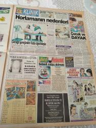 SABAH MELODİ GAZETESİ KADINLARA ÖZEL GAZETESİ - 15 Ekim 1993 -Karikatürler-Walt Disney/Boncuk-Mort Walker-Dick Browne/Bizim Aile-Tom Armstrong/Marvin-Graham Allen-John Dodd/Kral Kedi-Süleyman Turan/Dön Artık-Astroloji-Bülent Kısa-Klinik-Meltem Pusat-kıskanç hoca-bu hanım da bacak var-tina turner-ekose geri geliyor-sivilce tarihe karışıyor-doktor kontrolünde-mona lisa-sırrı çözüldü-ağlayın ve rahatlayın-neler oluyor hayatta-köpeklerin can kurtaranı-teknoloji mucizesi-avrupa'da gayrı meşhur çocuk patlaması çizgi Hanımlar eşleri yokken daha rahat uyuyor-sütaş ayran saç çizgi şu kıskanç hocam beni deli ediyor-peşin fiyatına 4 taksitle-horlamanın nedenleri-sebzeli Midye dolması-çocuk ve dayak-hamilelere çinko-zuhal Olcay Almanya yolcusu