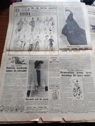 Cumhuriyet Pazar Gazetesi - 13 Aralık 1953 - Yedi Dakika Yazan Doğan Nadi - Karikatür - Yaşadığımız Şehir Yıl Sonu Yazan Kazım Kip - İnsan Ve Tabiat -  Yeni Zelandada Enerji Kaynağı Bulmak İçin Sarfedilen Gayretler - Haftanın Şakaları Yazan Burhan Felek - Anadolu Efsaneleri Psihe İle Eros Yazan Halikarnas Balıkçısı - Amerika'daki Üç Boyutlu Film Cam Örümcek - Sönmeyen Meşhur Yıldızlar Barbara Stanwyck Ve Joan Crawford Fotoğraf - Evlenme Arzusu Uyandıran Kadın Tipi Nasıldır - Beyaz Perdenin Kralı Clark Gable Fotoğraf - En Eski Yıldızlardan Gary Cooper Lauren Bacall İle Bir Filmde Fotoğraf - Ev Kadın Moda Köşesi - Haftanın Modeli - İkinci Dünya Harbinin Deniz Hava Savaşlarından Yazan Abidin Daver - Hikaye Kalp Yarası Yazan N. Severin - Boş Vaktinizi Hoş Geçirmek İçin - Kırkından Sonra Spora Devam Şarttır - Bu Harbin Olmuş Vakalarından İki Kişinin Canını Kurtaran Kedi - Bunları Biliyor Musunuz - Birleşik Amerika'da Çıkan Ve Tutunan İlk Gazete Pennsylvania - Paris'ten İstanbul'a