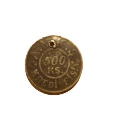 Tarihi Tesisi 1 Eylül 1925 A.M.K.Ş. 500 krş. Kredi fişi