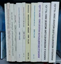 ANADOLU MEDENİYETLERİ MÜZESİ YILLIĞI 1988, 1989, 1990, 1993, 1995, 1996, 1999, 2000, 2003-2004, 2005, 2006 [11 ADET]