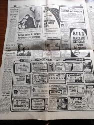 Hürriyet Gazetesi - 16 Mart 1974 - Amerika'dan Gelen Temsilcilere Yüz Vermedik - Temsilcilere Haşhaş Ekeceğimizi Bildirdik - Süleyman Demirel Hürriyet'in Sorularını Cevaplandırdı - Hükümetin Ne Yapacağı Belli Değil - Kürtler Musul Yolunu Kesti - Barzani Ne İstiyor - Motorlu Araçlarla İlgili Tebliğ Başbakan Bülent Ecevit'ten Habersiz Yayınlanmış - Üç Hürel Tv'de - Zayıflamanın Yolu Tekvando'dan Geçiyor - Haliç Köprüsünün Yolu Döşendi - Ziraat Bankası Reklamı - Çakıl Gazinosu Tam Sayfa İlanı - Gönül Yazar - Adnan Şenses - Bahar Erdeniz - Öztürk Serengil - Nükhet Duru - Kamuran Akkor - Çağdaş Striptiz Balesi - Bebek Maksim Gazinosu Programı - Behiye Aksoy - Ayhan Işık - Müjdat Gezen - Selma Guneri- Neşe Karaböcek - Vehbi Koç'a Alman Liyakat Nişanı Verildi Fotoğraf Fotoğraf - Fenerbahçe'nin Giresunspor'a Galibiyeti Normal - Fenerbahçe Başkanı Emin Cankurtaran B.Mehmet'i Takdir Ederim Dedi -  TV Galatasaray Fenerbahçe Maçını Naklen Vermek İçin Temaslara Başladı - Cemil Turan Fotoğraf