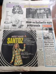 Hürriyet Gazetesi - 31 Mart 1974 - Saatlerinizi 1 Saat İleri Aldınız Mı - PTT'de Kademeli Olarak Grev Başladı - Almanya'da Ana Babalar Anayasa Mahkemesine Başvurdu Kaldırın Şu Modern Matematiği - Bülent Ecevit Türk Ulusu Ordusu İle Bir Bütündür - Köşk'ün Cevdet Sunay'a Otomobil Tahsis Etmesi Yerildi - Günseli Başar Hala Güzel - 27 Ses Bantı İle Diğer Belgeler Savcıya Verildi Nixon Teslim Oldu -  Zeki Müren'i Bugün Telespor'da İzleyeceğiz - Orak Çekiçli Bayrakları Ülkücü Gençler Asmış - 75'lik Zihni Dede İzmir Belediye Başkanı İhsan Alyanaktan İş Vermesini İstedi - Galatasaray Beşiktaş Maçı İnönü Stadında Saat 15.00 de Karşılaşıyor - Beşiktaş Kaptanı Sanlı Sarıalioğlu - Fenerbahçe Vefa Karşısında Zorlandı - Fenerbahçeli Futbolcu Osman Arpacıoğlu - Müzik Dünyasında Devrim Mina Ve Rafaella Aynı Programda - Şarkıcı Rita Pavone İkinci Defa Anne Oluyor - Devlet Başkanı Maaşına 22 Bin Lira Zam Yapıldı - Nedir Bu Modern Matematik