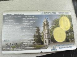 Türk Dünyası Kültür Başkenti-Bursa Altın Kaplama Bronz Hatıra