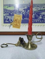 PİRİNÇ ŞAMDAN VE MUM MAKASI