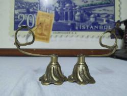 PİRİNÇ 2 ADET MUM MAKASI