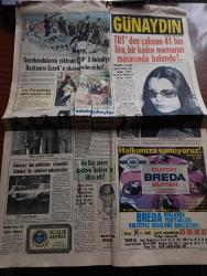 Günaydın Gazetesi - 10 Ocak 1974 - Gecekondularını Yıktıran CHP'li Belediye Başkanını Bülent Ecevit'e Şikayet Edecekler - İstanbul Belediye Başkanı Ahmet İsvan 45 Bin Gecekonduya Elektrik Verileceğini Açıkladı - Rus Askeri Doktoru Lvoviç Lederman Türkiye'ye İltica Etti - TRT'den Çalınan 41 Bin Lira Kadın Memur Hatice Uluer'in Masasında Bulundu - Fatih'in Fedaisi Kara Murat Yazan Rahmi Muratoğlu Çizen Abdullah Turhan - Cemiyet Haberleri - Küçük İlanlar - Seks Show Galatasaray Olimpia Night Clup'te - Öncü Kişiler Yazan Necati Zincirkıran - Kalbimdeki Cehennem Foto Roman - AEG Çamaşır Makinesi - Yedi Filtreli Sigara Makinesi Fabrikaya Monte Edildi - Büyük Ralli 5 Kıtada Otomobil Yarışı Çizgi Roman - Pola Bana Söz Ver Çizgi Roman - Polo Kaybolan Gezegen - Uzay Yolu Gezegenler Çarpışıyor Çizgi Roman - Çelik Kanatlar Çizgi Roman - Futbolda Haydarpaşa Sanat Basketbolda Saint Benoit Ve Işık Lisesi Grup Birincisi Oldular