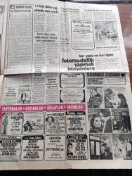 Günaydın Gazetesi - 24 Ocak 1974 - Hayat Pahalılığına Rağmen İçki Satışları Yüzde Kırk Arttı - Bağ Kur Üyelerine Ev Kredisi Verilecek - Cağaloğlu'nda Sokak Ortasında Cinayet İşlendi - Fatih'in Fedaisi Kara Murat Yazan Rahmi Muratoğlu Çizen Abdullah Turhan - Con Amet - Cumhuriyet Halk Partisi İle Milli Selamet Partisi İlişkileri Az Daha Kopuyordu - Beethoven Ve Schubert Mao'nun Kara Listesine Girdi - Gulag Adaları Yazı Dizisi - Mısır Devlet Başkanı Enver Sedat Suriye'nin İsrail'le Anlaşma Yapmaya Hazır Olduğunu Açıkladı - Amerika Dışişleri Bakanı Henry Kissinger Ortadoğu'da İnsanca İlişkiler Çağını Başlattım - 06 Ankara Örsan Öymen Yazıyor - Kalbimdeki Cehennem Foto Roman - Komançi Çizgi Roman - Pola Bana Söz Ver Çizgi Roman - Uzay Yolu Çabuk Değişen Gezegen Çizgi Roman - Çelik Kanatlar Çizgi Roman - Esrarengiz Yolculuk Yazı Dizisi - İstanbul Kız Lisesinden Suzan'ın Bir Smaçı Fotoğrafı - Voleybolda Maltepe Orta İstanbul Şampiyonu Oldu