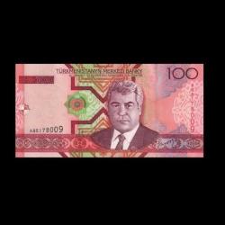 TÜRKMENİSTAN (2005) - 100 Manat (ÇİL 10/10)