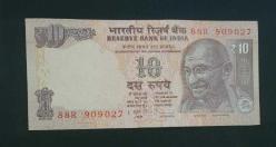 Hindistan 2013 10 çil Rupi Mahatma Gandhi portresi