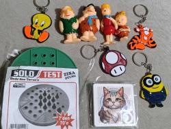 Taş devri figür oyuncak set.tweety tigger mantar minions anahtarlık süs.solo test Plastik kaydırmalı sürtmeli mini puzzle yapboz oyuncak.koleksiyon hediye vintage tasarım dekor reklam promosyon Nostalji minyatür diorama