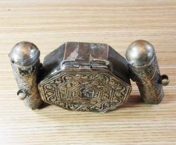 AnTiKa OSMANLI PAZUBENT GüMüŞ SANCAK KUR'AN KABI....