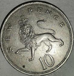 İNGİLTERE 1968  10 PENCE