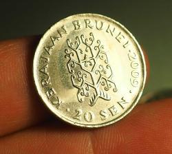 Efemera - BRUNEİ SULTANLIĞI (DARÜLSELAM) 20 SEN 23.5MM - kitantik - kitaLog