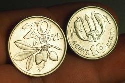 1973 YUNANİSTAM 20-10 LEPTA ÇİL*ÇA