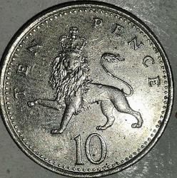 İNGİLTERE  1992   10  PENCE