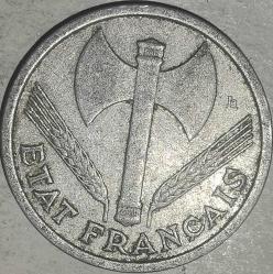 FRANSA 1942    1 FRANK