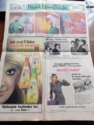 Günaydın Foto Haber Gazetesi - 3 Ekim 1973 - Süleyman Demirel Bu Ramazan Oruç Tutmuyor Ama İftarı Da Kaçırmıyor - Hacı Ali Bozkurt Komünistlere İsrail'e Makarios'a  Beddua Ediyor Süleyman Demirel Amin Diyor - Cezaevi Kaçağı Bektaş Kaya Karısını Öldürmek İsterken Yakalandı - Sinema Programı - Jim Maykıl Silahların Gölgesinde Foto Roman - Kartal Tibet - Hale Soygazi - Cem Karaca Gökben Ve Tanju Okan Hafif Batı Müziği Programında Fotoğraf - Tv'de Gördüklerimiz - Azılı Bir Hırsız Nazif Özen Bayındırlık Bakanı Selahattin Babüroğlu'nun Evini Soyarken Yakalandı - Trakya'da Petrol Yatakları Bulundu - Şap Hastalığı İnsanlara Sıçradı - Fatih'in Fedaisi Kara Murat Yazan Rahmi Muratoğlu Çizen Abdullah Turhan - Con Amet Karikatür - Sahte Tebessüm Foto Roman - Seçim Toto'ya Katılanlar 85 Bin Lira Kazanacak - Uzay Yolu Güneş Asası Çizgi Roman - Galatasaray'dan Atletico Madrid Karşısında Zafer Bekliyor - Boksör Muhammed Ali Clay Ringten Sonra Sahnede de Dans Edecek - Büyük İslam Tarihi