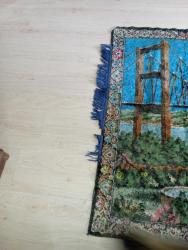 Eskilerden istanbul Boğaz köprüsü görselli duvar halisi dokuma hali