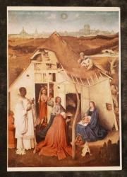 PC.1869 SANAT RESİM TABLOLAR RESSAM HIERONYMUS BOSCH'UN 'KRALLARIN HAYRANLIĞI' ADLI TABLOSU TEMALI  POSTA KARTI