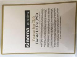 Sine-poster (A4 ebadında lamine kaplı) / Roger Moore & Jane Seymour - Live and let die - Yaşamak için öldür - 1973