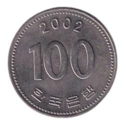 Güney Kore 100 Won 2002 ÇİL