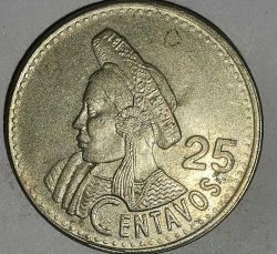 GUATEMALA 1998    25 CENTAVOS